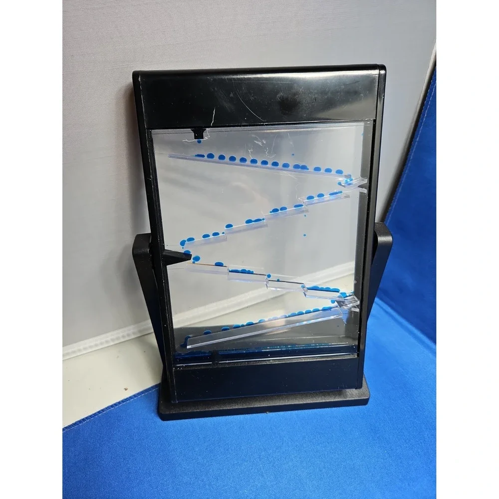 Vintage Liquid Motion Timer Zig Zag Bubbler Sensory Toy Italy Rare Works 10